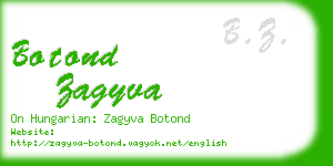 botond zagyva business card